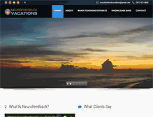 Tablet Screenshot of neurofeedbackvacations.com